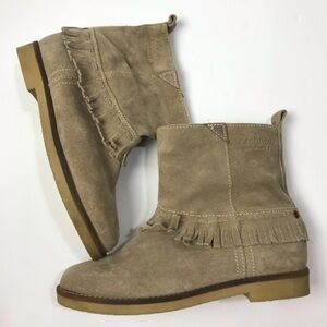 Coolway Genuine Suede Boho Fringe Ankle Boots
Women’s size 39